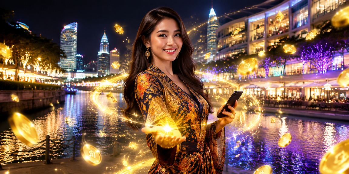 Suasana kasino hiburan Johor Bahru dengan motif batik Malaysia di platform ck2generator